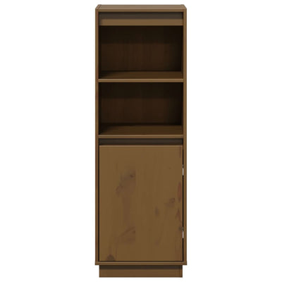 Highboard Honey Brown 37x34x110 cm Solid Wood Pine