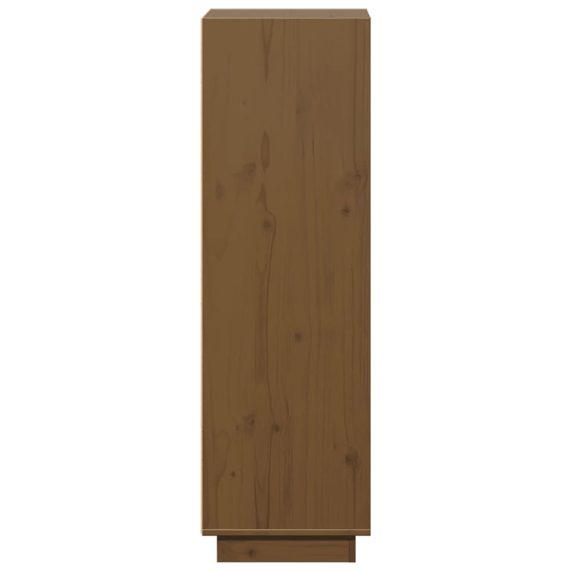 Highboard Honey Brown 37x34x110 cm Solid Wood Pine