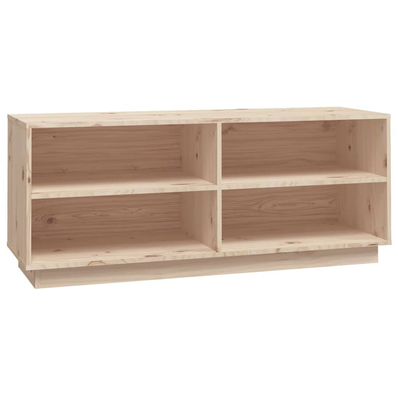 Shoe Cabinet 110x34x45 cm Solid Wood Pine