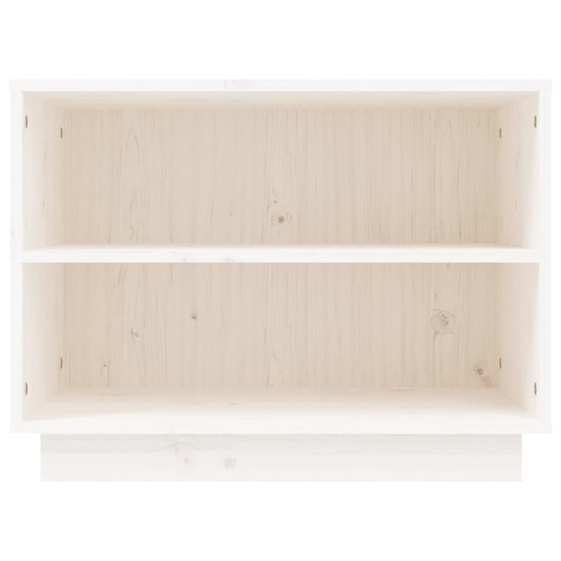 Shoe Cabinet White 60x34x45 cm Solid Wood Pine