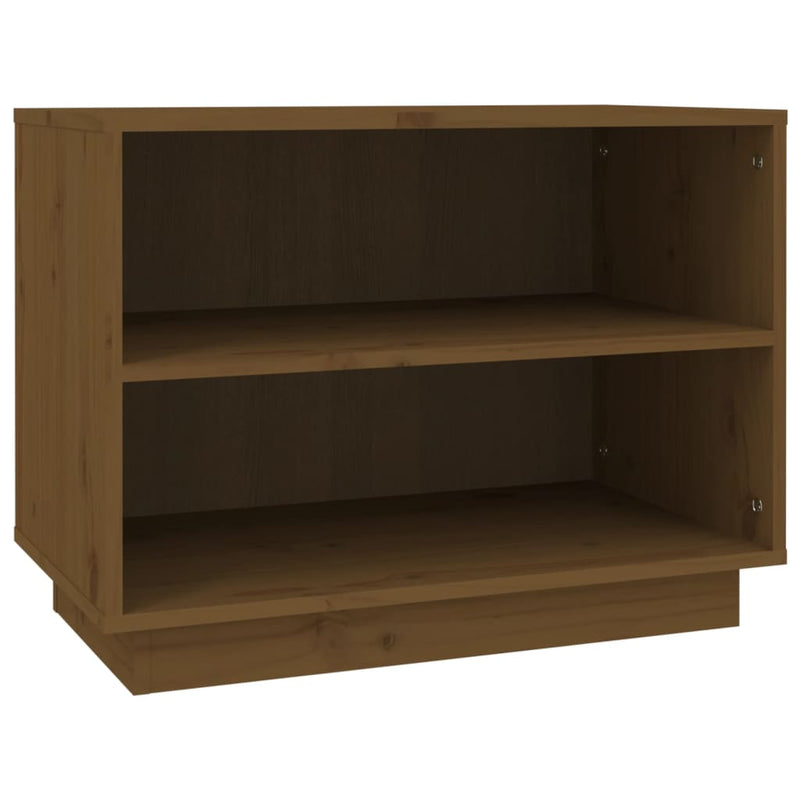 Shoe Cabinet Honey Brown 60x34x45 cm Solid Wood Pine