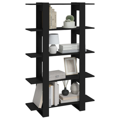 Book Cabinet/Room Divider Black 100x30x160 cm