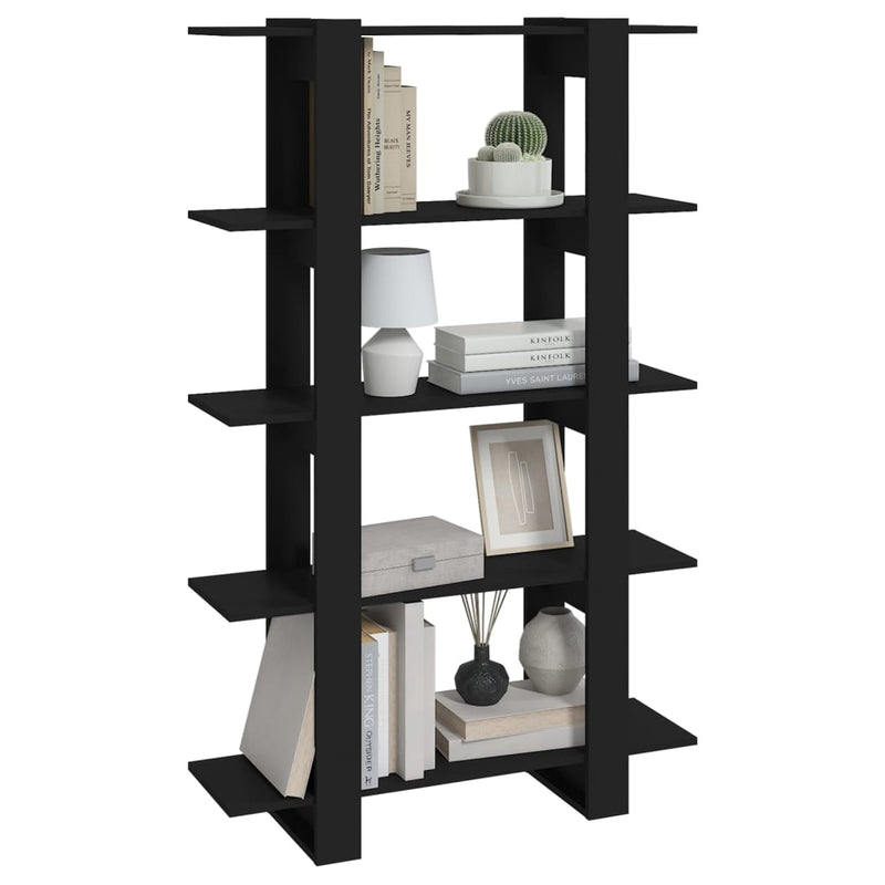 Book Cabinet/Room Divider Black 100x30x160 cm