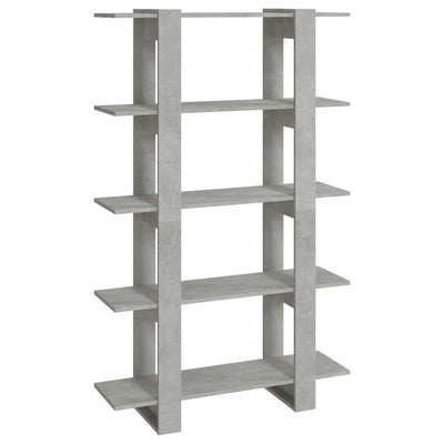 Book Cabinet/Room Divider Concrete Grey 100x30x160 cm