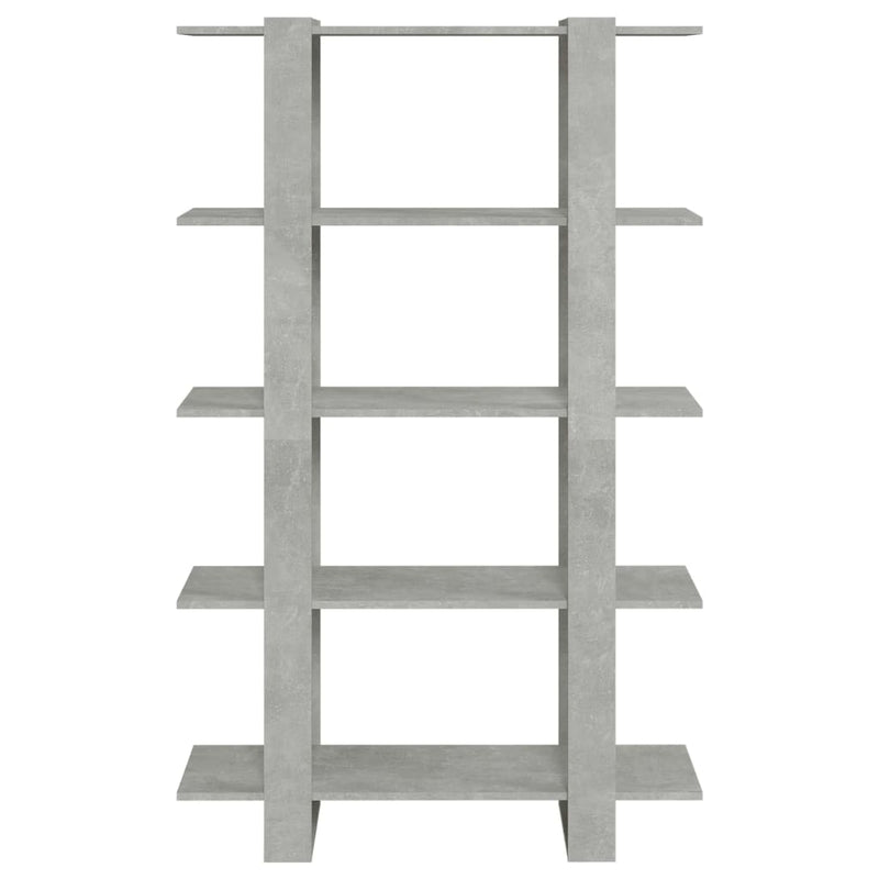 Book Cabinet/Room Divider Concrete Grey 100x30x160 cm