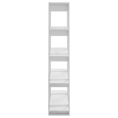 Book Cabinet/Room Divider High Gloss White 100x30x160 cm