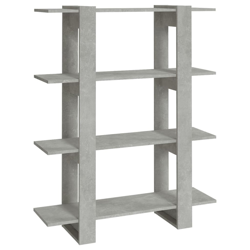 Book Cabinet/Room Divider Concrete Grey 100x30x123.5 cm