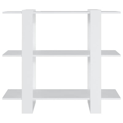 Book Cabinet/Room Divider White 100x30x87 cm