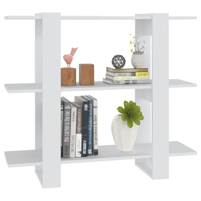 Book Cabinet/Room Divider White 100x30x87 cm