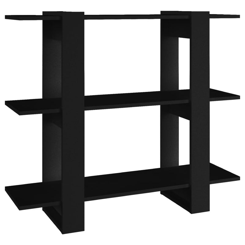 Book Cabinet/Room Divider Black 100x30x87 cm