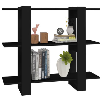 Book Cabinet/Room Divider Black 100x30x87 cm