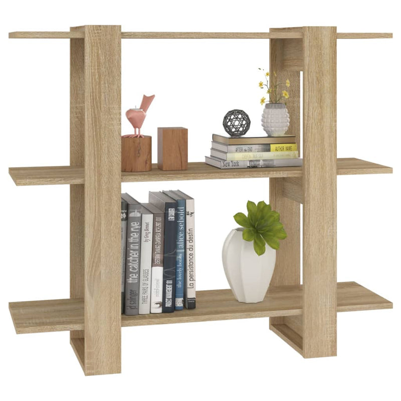 Book Cabinet/Room Divider Sonoma Oak 100x30x87 cm