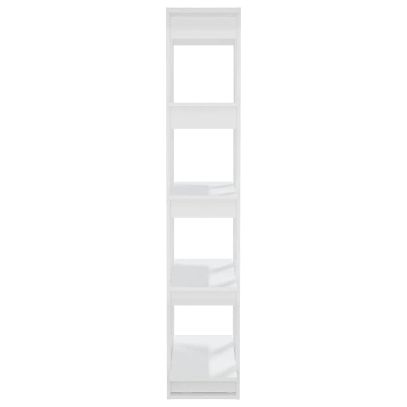 Book Cabinet/Room Divider High Gloss White 80x30x160 cm