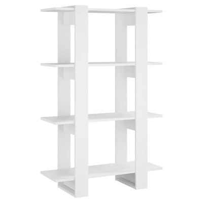 Book Cabinet/Room Divider White 80x30x123.5 cm