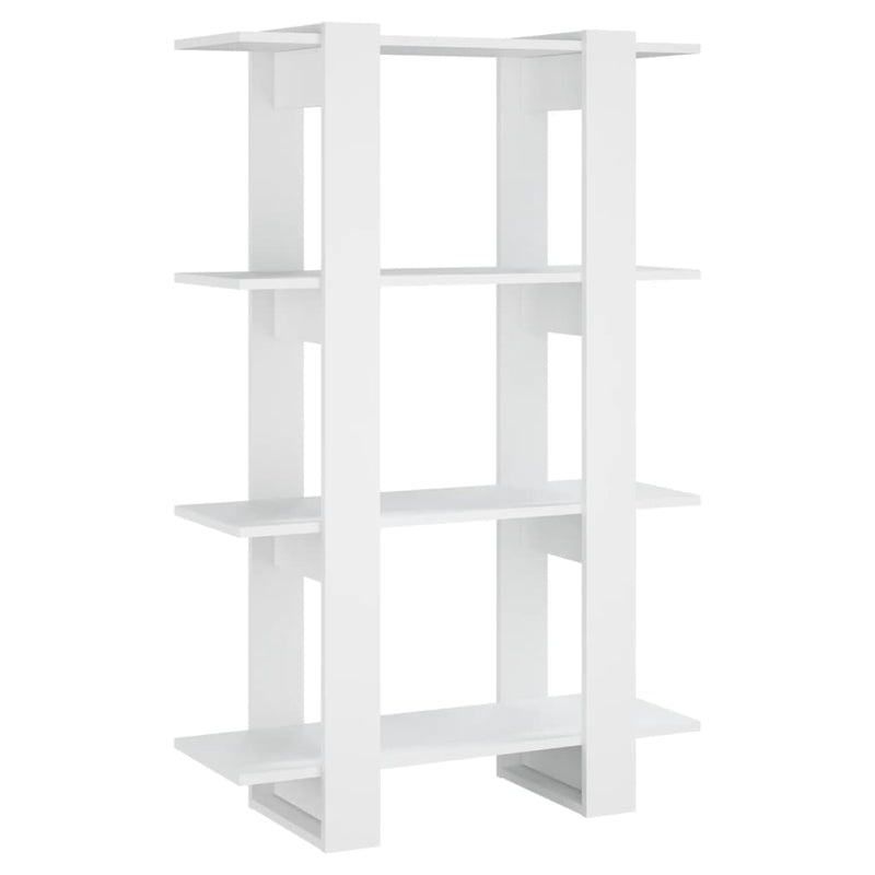 Book Cabinet/Room Divider White 80x30x123.5 cm