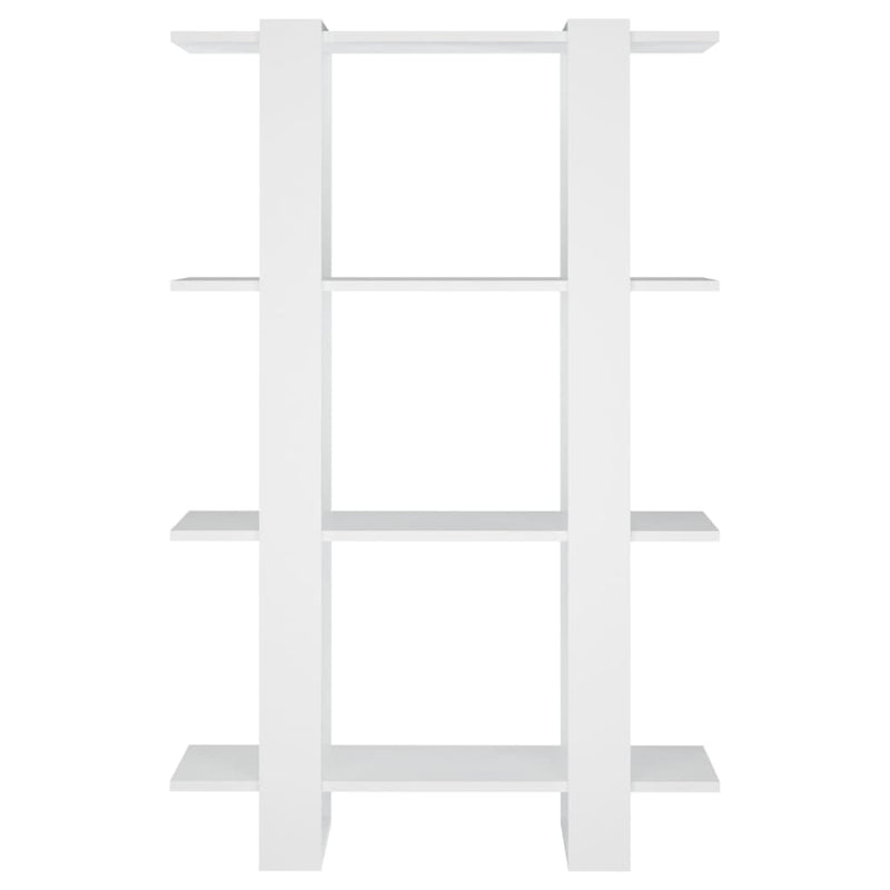 Book Cabinet/Room Divider White 80x30x123.5 cm