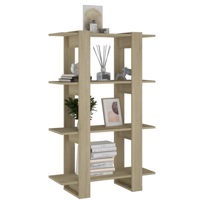 Book Cabinet/Room Divider Sonoma Oak 80x30x123.5 cm