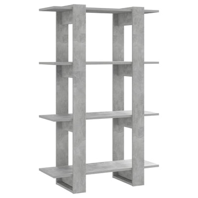 Book Cabinet/Room Divider Concrete Grey 80x30x123.5 cm