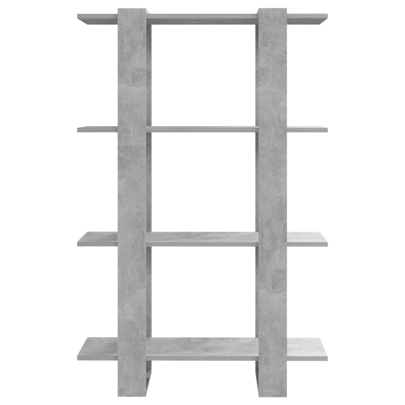 Book Cabinet/Room Divider Concrete Grey 80x30x123.5 cm