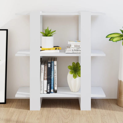 Book Cabinet/Room Divider White 80x30x87 cm