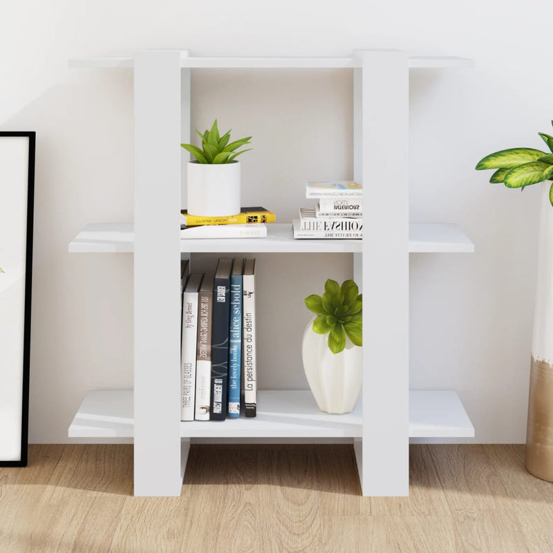 Book Cabinet/Room Divider White 80x30x87 cm