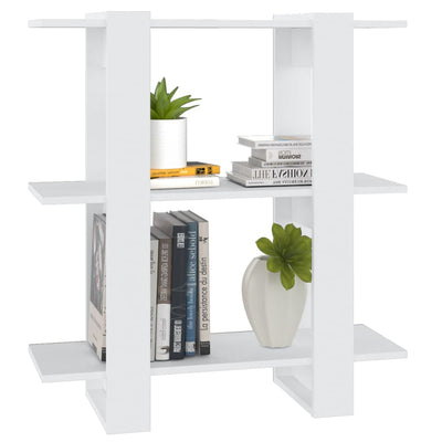 Book Cabinet/Room Divider White 80x30x87 cm