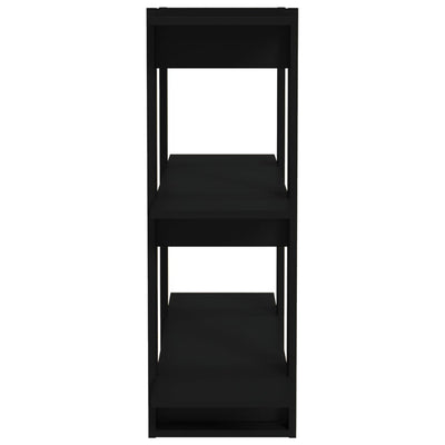 Book Cabinet/Room Divider Black 80x30x87 cm