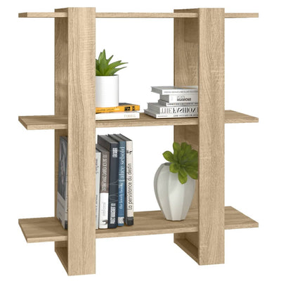 Book Cabinet/Room Divider Sonoma Oak 80x30x87cm