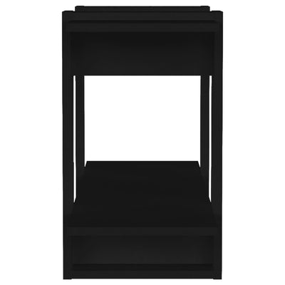 Book Cabinet/Room Divider Black 80x30x51 cm