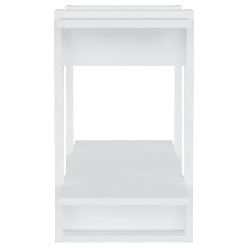 Book Cabinet/Room Divider High Gloss White 80x30x51 cm