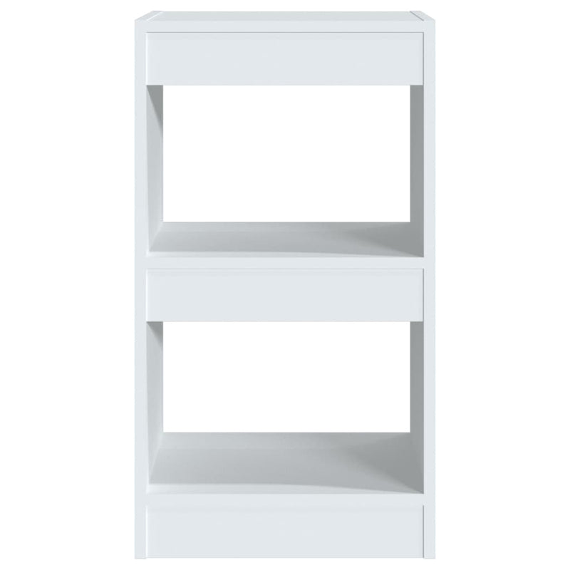 Book Cabinet/Room Divider White 40x30x72 cm