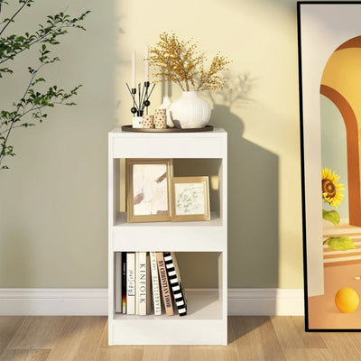 Book Cabinet/Room Divider White 40x30x72 cm