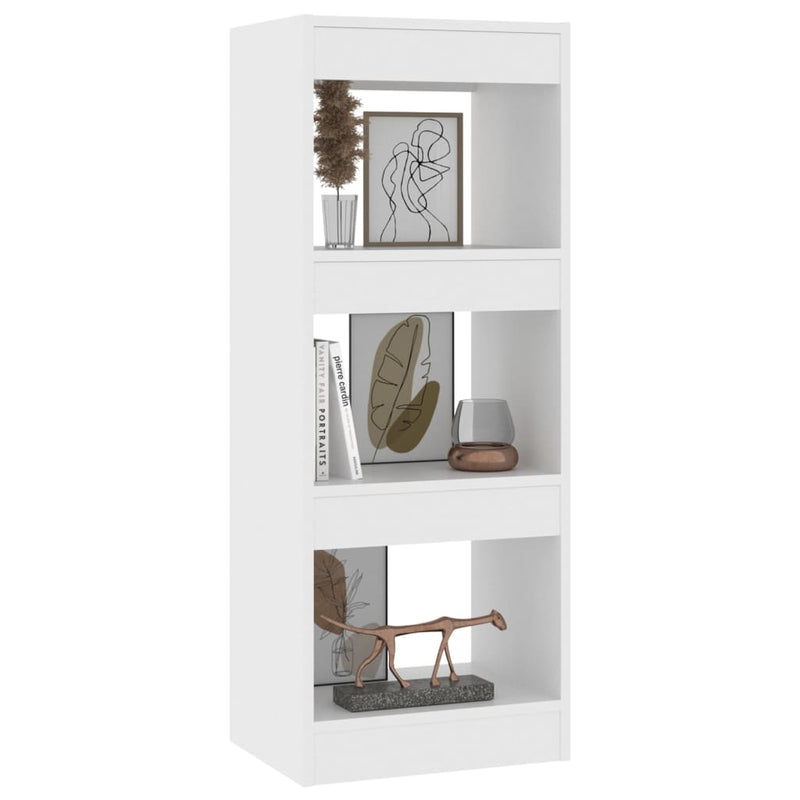 Book Cabinet/Room Divider White 40x30x103 cm Engineered Wood