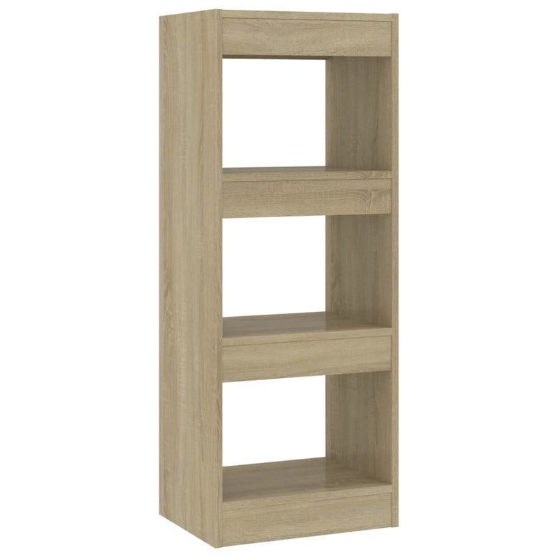 Book Cabinet/Room Divider Sonoma Oak 40x30x103 cm Engineered Wood