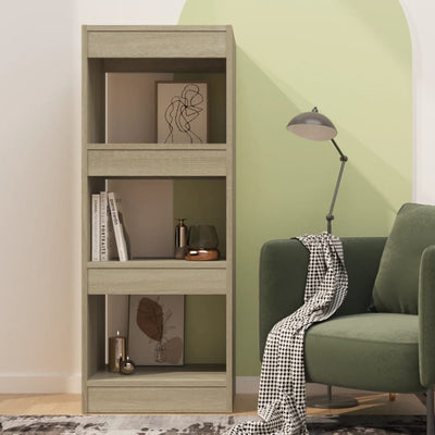 Book Cabinet/Room Divider Sonoma Oak 40x30x103 cm Engineered Wood