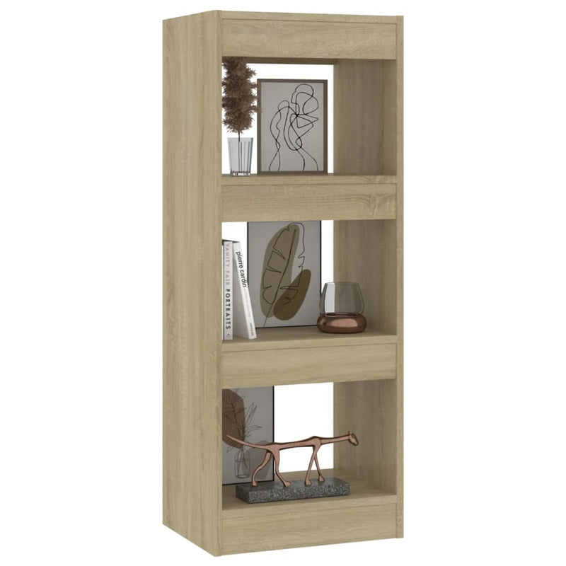 Book Cabinet/Room Divider Sonoma Oak 40x30x103 cm Engineered Wood