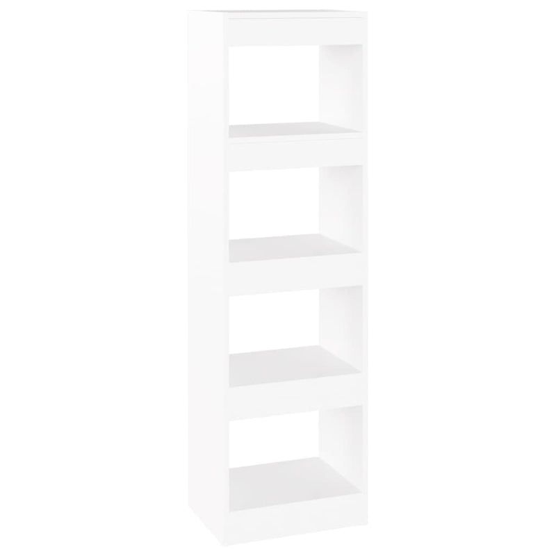 Book Cabinet/Room Divider White 40x30x135 cm