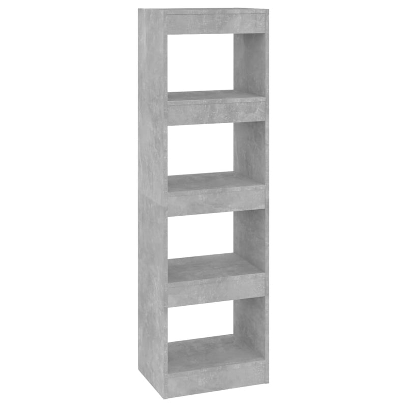 Book Cabinet/Room Divider Concrete Grey 40x30x135 cm