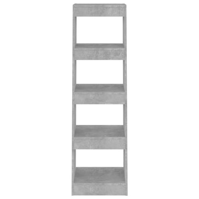 Book Cabinet/Room Divider Concrete Grey 40x30x135 cm