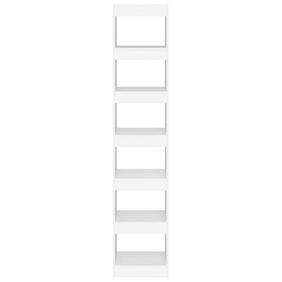 Book Cabinet/Room Divider White 40x30x198 cm