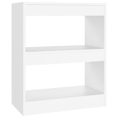 Book Cabinet/Room Divider White 60x30x72 cm