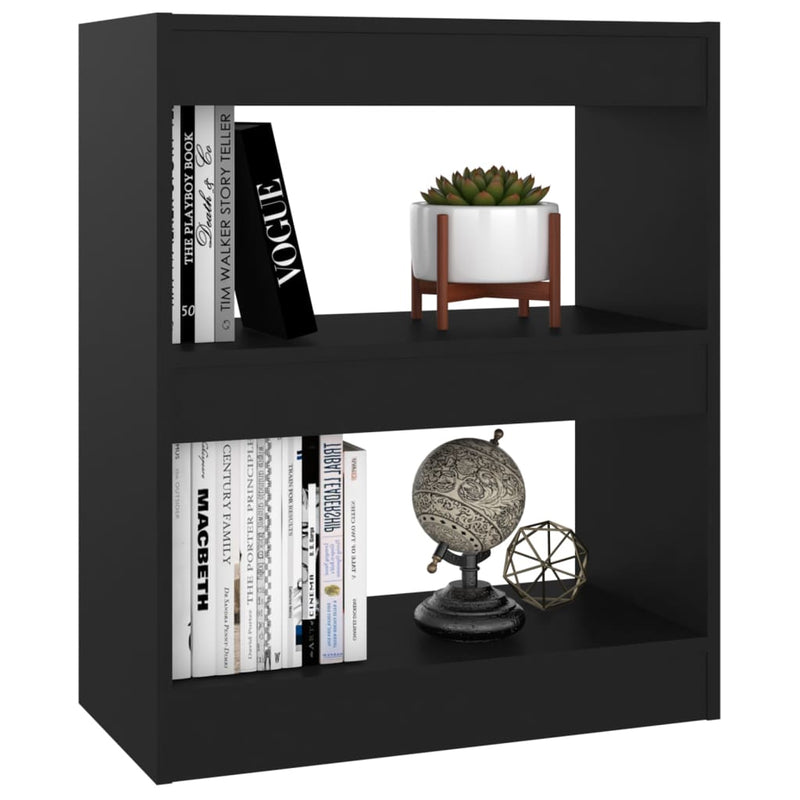 Book Cabinet/Room Divider Black 60x30x72 cm