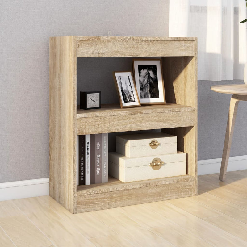 Book Cabinet/Room Divider Sonoma Oak 60x30x72 cm