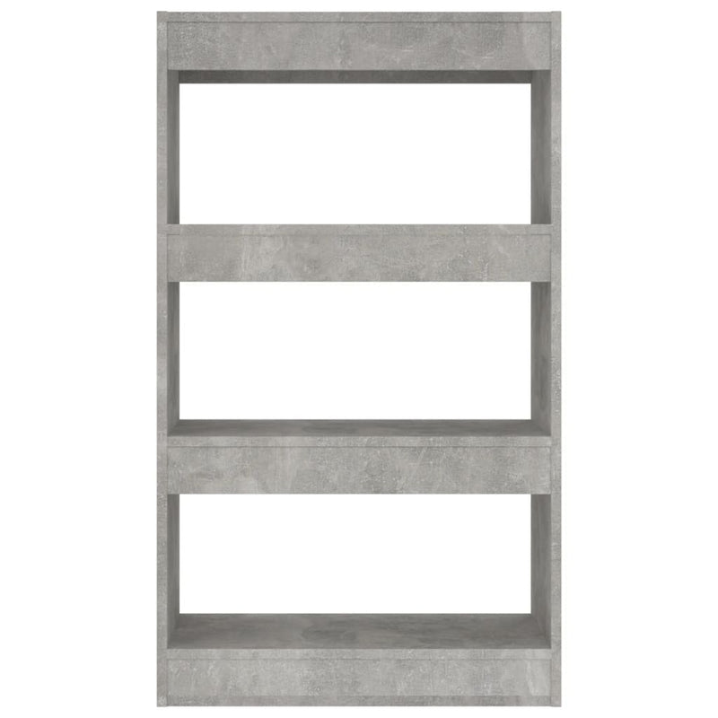 Book Cabinet/Room Divider Concrete Grey 60x30x103 cm Engineered Wood