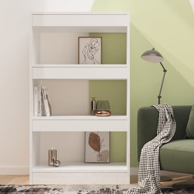 Book Cabinet/Room Divider High Gloss White 60x30x103 cm Engineered Wood