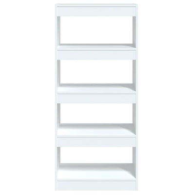 Book Cabinet/Room Divider White 60x30x135 cm Engineered Wood