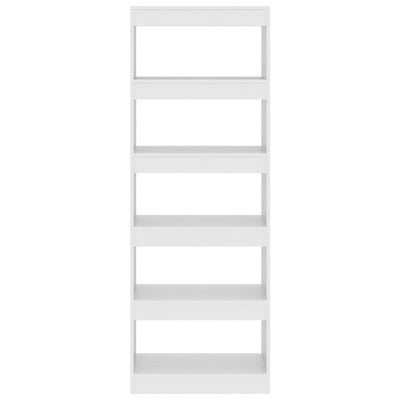 Book Cabinet/Room Divider White 60x30x166 cm Engineered Wood