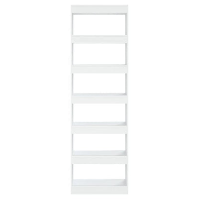 Book Cabinet/Room Divider White 60x30x198 cm