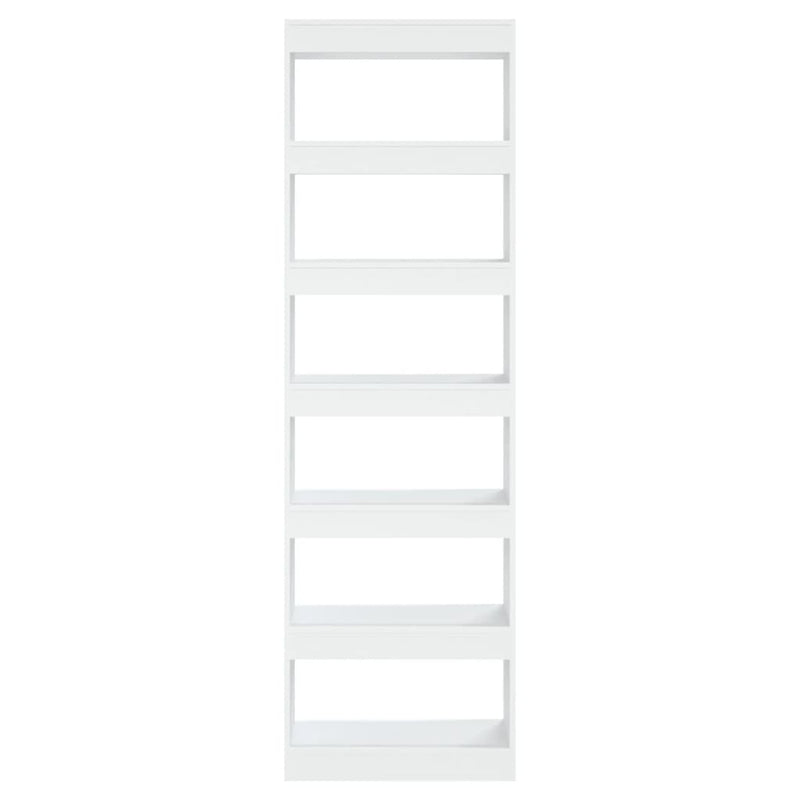 Book Cabinet/Room Divider White 60x30x198 cm