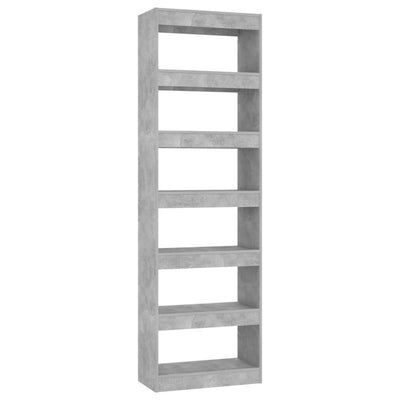 Book Cabinet/Room Divider Concrete Grey 60x30x198 cm